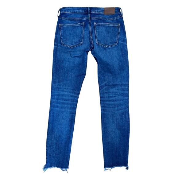 Madewell 9" High Rise Skinny Crop Raw Hem Jeans Size 26 - Picture 7 of 11